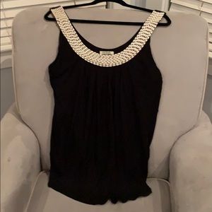 Embellished Black Tank